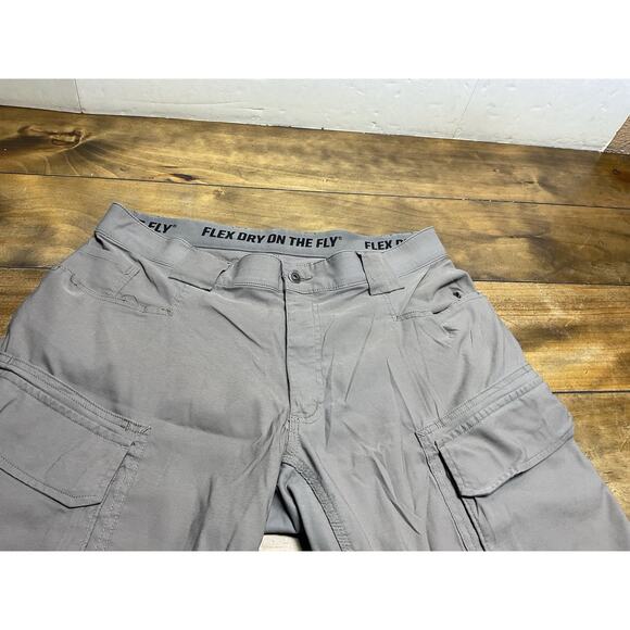 Duluth Trading Pants Men 36x32 Brown Cargo Flex Dry On The Fly - Picture 4 of 10